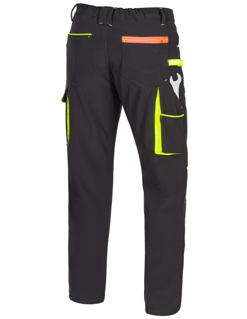 Spodnie ocieplane do pasa softshell zimowe wodoodporne ACTIVE