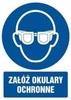 Załóż okulary ochronne