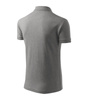 Koszulka polo męska ciemnoszary melanż ADLER PIQUE