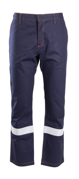 Spodnie do pasa spawalnicze odblaskowe PROFFLAM ODBLASK