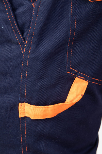 Spodnie zimowe odblaskowe spawalnicze ocieplane antystatyczne ogrodniczki PROFFLAM