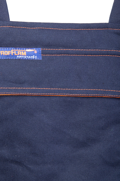 Spodnie zimowe odblaskowe spawalnicze ocieplane antystatyczne ogrodniczki PROFFLAM PROF5