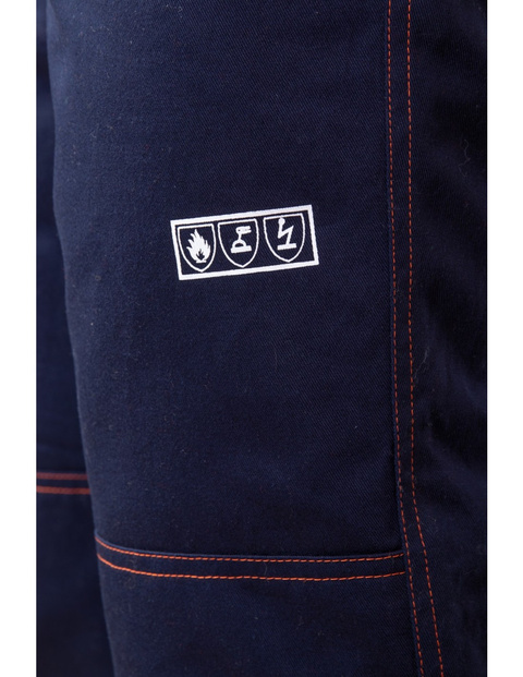 Spodnie zimowe spawalnicze ocieplane antystatyczne ogrodniczki PROFFLAM PROF5