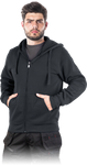 Bluza z kapturem czarna wygodna SMOKER