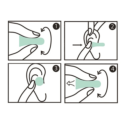 Zatyczki do uszu stopery przeciwhałasowe komplet 10 par HASPRO MULTI10 Zielone