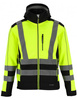 Kurtka letnia softshell z pasami odblaskowymi seledynowa dla kierowców REDBERG NEON