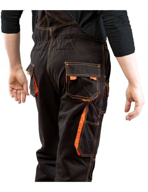 Spodnie ogrodniczki bawełna wygodne ochronne BRIXTON SPARK