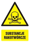 Znak BHP - Substancje rakotwórcze 21 X 29,7