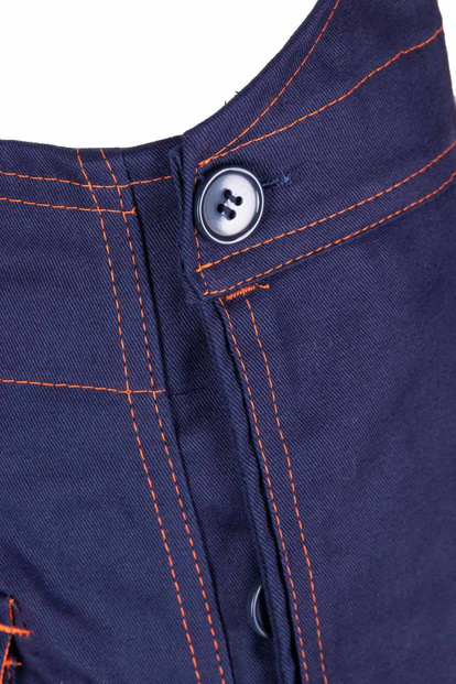 Spodnie ogrodniczki spawalnicze niepalne antystatyczne PROFFLAM ANTISTATIC