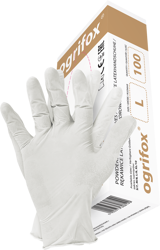 Rękawice lateksowe jednorazowe pudrowane OX-LAT OX.11.358