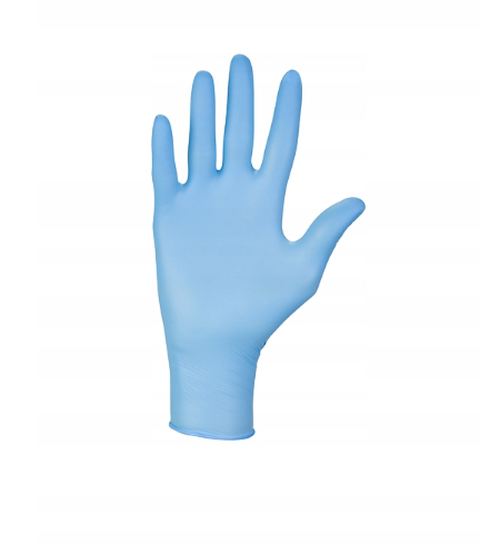 Rękawice jednorazowe nitrylowe bezpudrowe niebieskie NITRYLEX CLASSIC