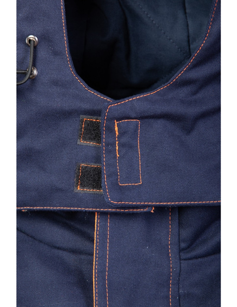 Kurtka zimowa spawalnicza z kapturem ocieplana do spawania antystatyczna PROFFLAM PROF4