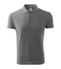 Koszulka polo męska ciemnoszary melanż ADLER PIQUE