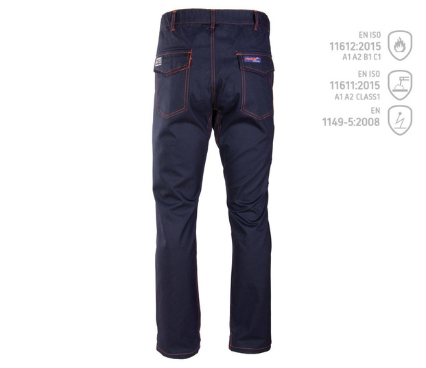 Spodnie do pasa spawalnicze antystatyczne PROFFLAM ANTISTATIC