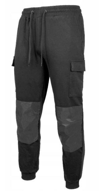 Spodnie robocze dresowe z wzmocnieniami FLEXER BLACK czarne