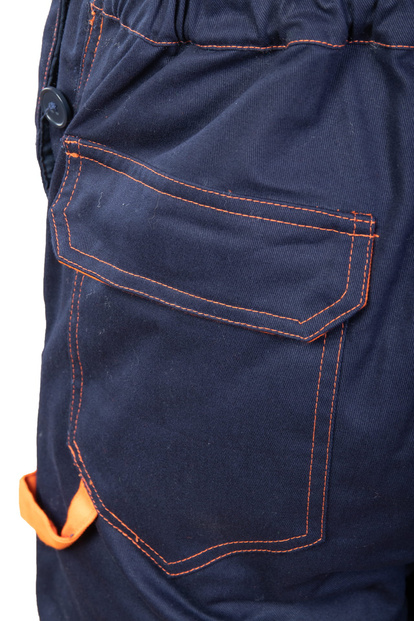 Spodnie zimowe odblaskowe spawalnicze ocieplane antystatyczne ogrodniczki PROFFLAM