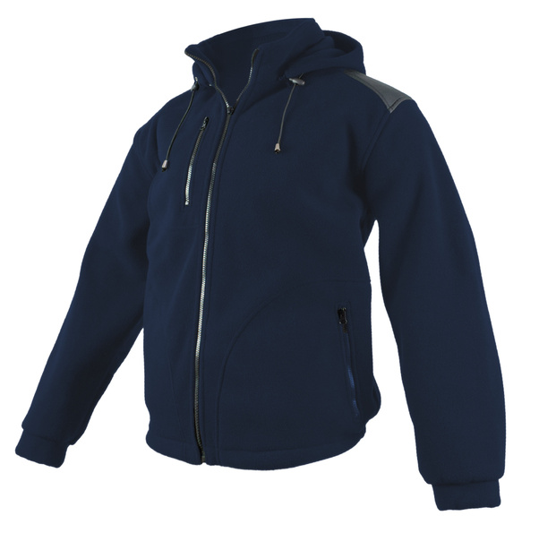 Bluza polarowa męska z kapturem granatowa NEXO BLUE