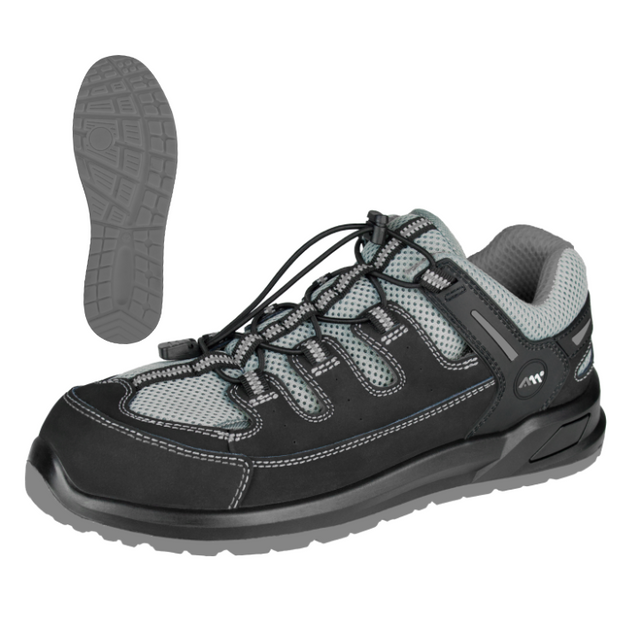 Sandały robocze sznurowane LEMARS BSN MF O1 GREY