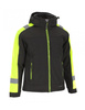 Kurtka zimowa ocieplana softshell odblaskowa pikowana REDBERG V-STORM