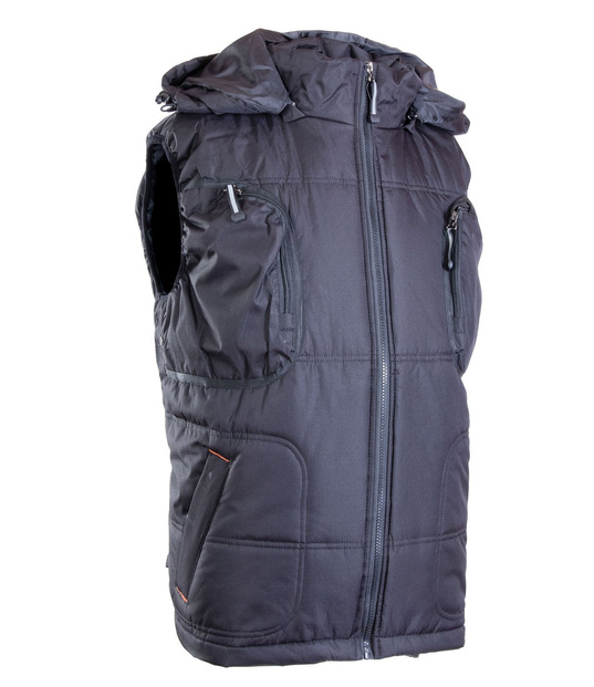 Bezrękawnik roboczy wodoodporny z kapturem BENEFIT NEGRA