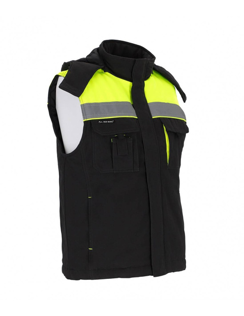 Kamizelka ocieplana odblaskowa z kapturem REDBERG SMART