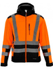 Kurtka letnia softshell z pasami odblaskowymi pomarańczowa REDBERG NEON 