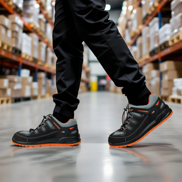 Sandały robocze sznurowane LEMARS BSN S1 ORANGE