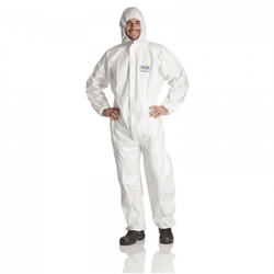 Kombinezon malarski ochronny lakierniczy chemiczny biały z kapturem PROSAFE PS2