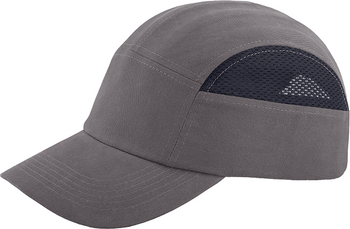 Przemysłowy hełm lekki szary z wentylacją BUMPCAPMESH