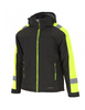 Kurtka zimowa ocieplana softshell odblaskowa pikowana REDBERG V-STORM