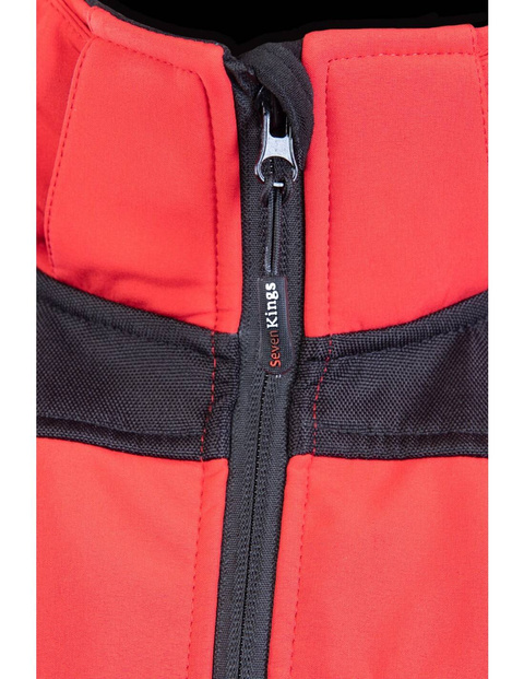 Kurtka softshell czerwona ochronna SEVEN KINGS RUBIN