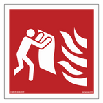 Znak - Koc gaśniczy - 15 cm x 15 cm