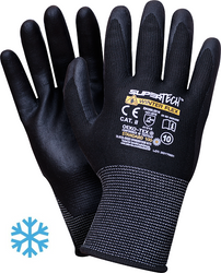 Rękawice robocze ocieplane pokrywane spienionym nitrylem SuperTECH WINTER FLEX