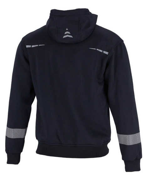 Bluza ostrzegawcza z pasami odblaskowymi czarna REDBERG ACTIVE