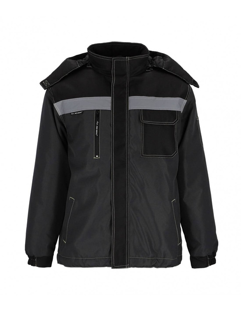 Kurtka ocieplana z kapturem z pasem odblaskowym REDBERG SPEC