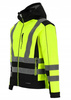 Kurtka letnia softshell z pasami odblaskowymi seledynowa dla kierowców REDBERG NEON