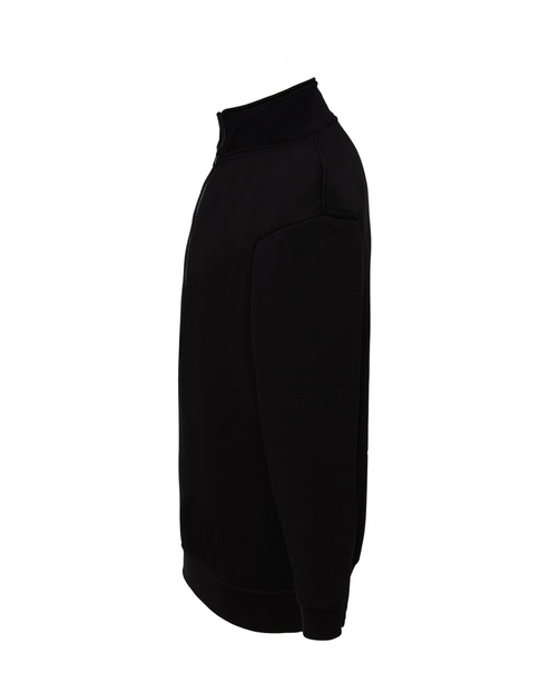 Bluza przez głowę z krótkim zamkiem pod szyją SWRA ZIP czarna