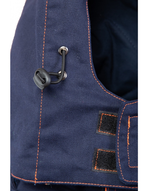 Kurtka zimowa spawalnicza z kapturem ocieplana do spawania antystatyczna PROFFLAM PROF4