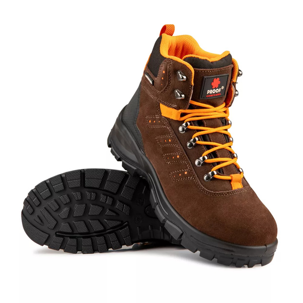 Buty robocze wodoszczelne z membraną wysokie bez podnoska TREKER