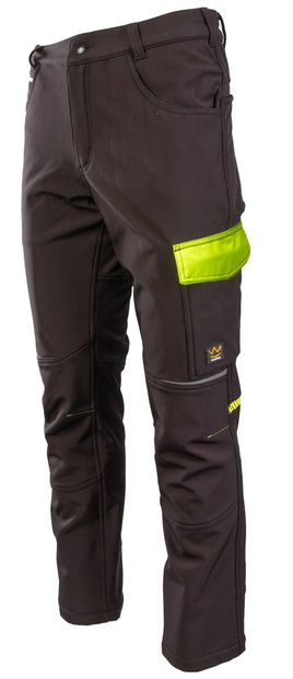 Spodnie do pasa ocieplane softshell zimowe wodoodporne SEVEN KINGS RIVAL 