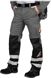 Spodnie ochronne do pasa z pasami odblaskowymi PROM-T
