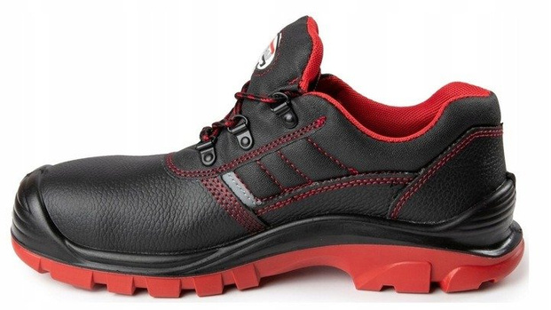 Półbuty robocze bez podnoska skóra naturalna RED O1