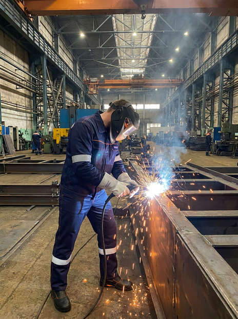 Spodnie do pasa spawalnicze odblaskowe PROFFLAM ODBLASK