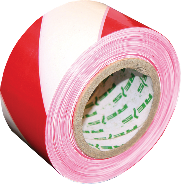 Taśma ostrzegawcza biało-czerwona 7 cm x 100 m