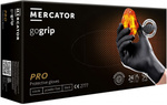 Rękawice rękawiczki nitrylowe bardzo mocne MERCATOR GOGRIP czarne