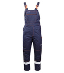 Spodnie zimowe odblaskowe spawalnicze ocieplane antystatyczne ogrodniczki PROFFLAM PROF5