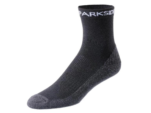 Skarpety robocze męskie krótkie trójpak czarne PARKSIDE