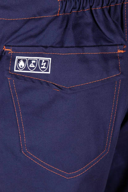 Spodnie ogrodniczki spawalnicze niepalne antystatyczne PROFFLAM ANTISTATIC