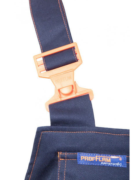 Spodnie zimowe spawalnicze ocieplane antystatyczne ogrodniczki PROFFLAM PROF5