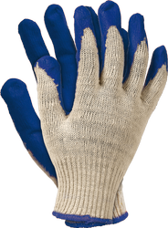 Rękawice robocze powlekane gumą wampirki RW niebieskie 10 par